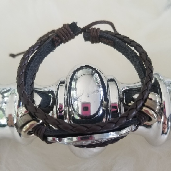 Boho brown JESUS bracelet - Picture 2 of 3